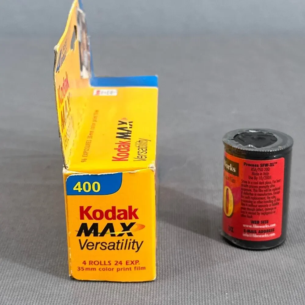 VTG Kodak Max 400 35mm Color Print Film 4 Rolls Seattle FilmWork 200 Expired Y2K
